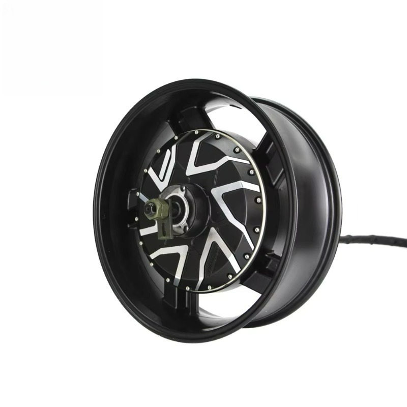 12000W Electric Motorcycle Hub Motor - 17X6.0 Inch 273 12000W V4 72V